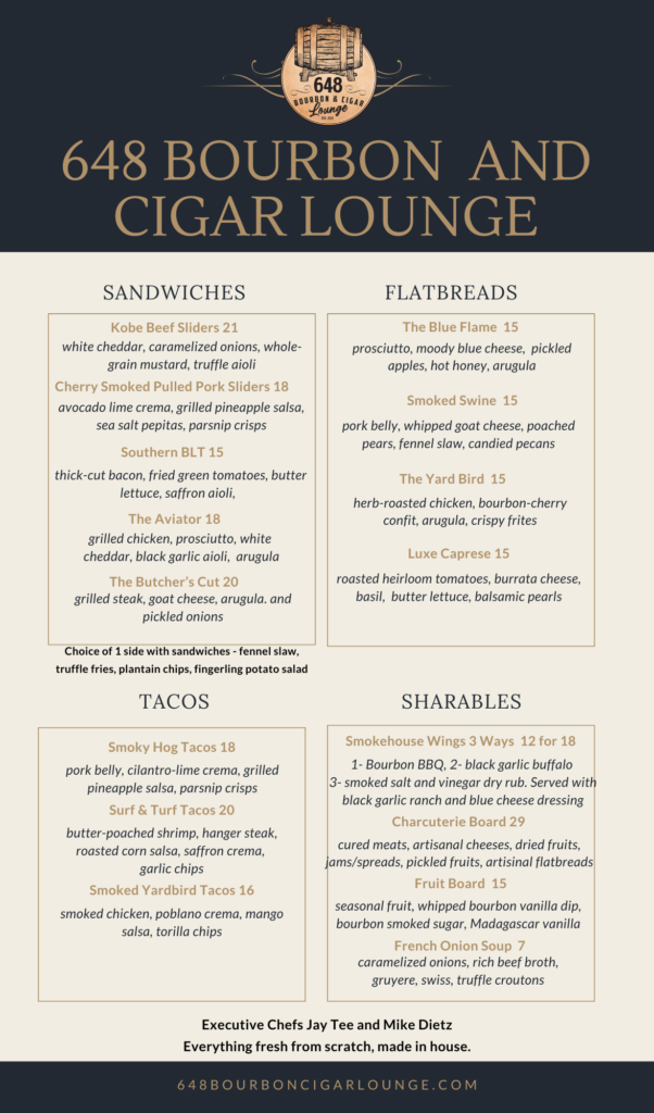Spring Lunch Menu